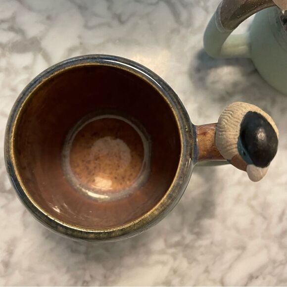 Pair of Pottery Handmade Bird Mugs - Picture 6 of 6
